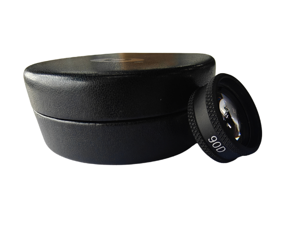 90D lens with case